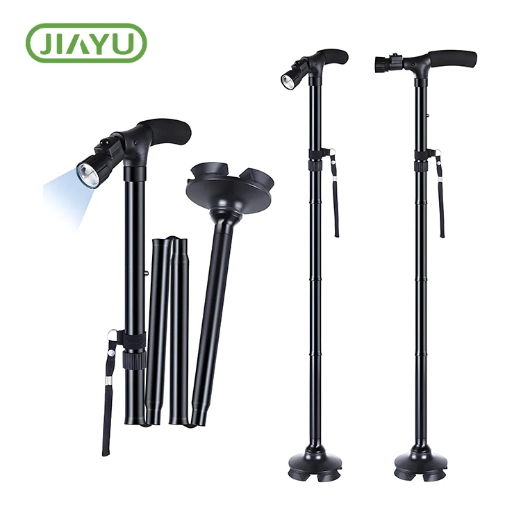 Aluminium Taug Kev Cane nrog LED Teeb