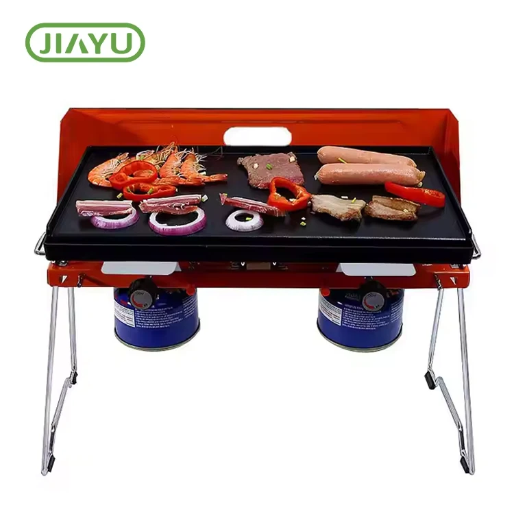 Camping Cooker nrog tshem tau ob txhais ceg