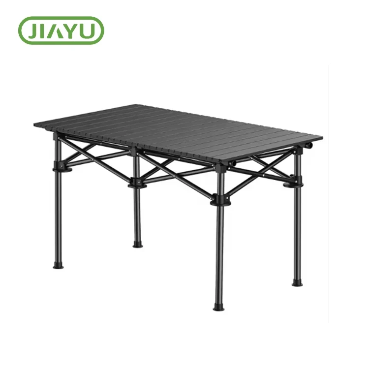 Foldable hlau camping rooj