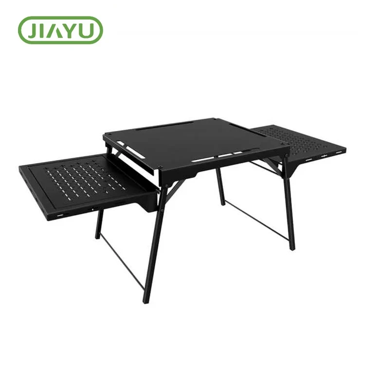 Portable Folding Aluminium-Hlau Camping Rooj